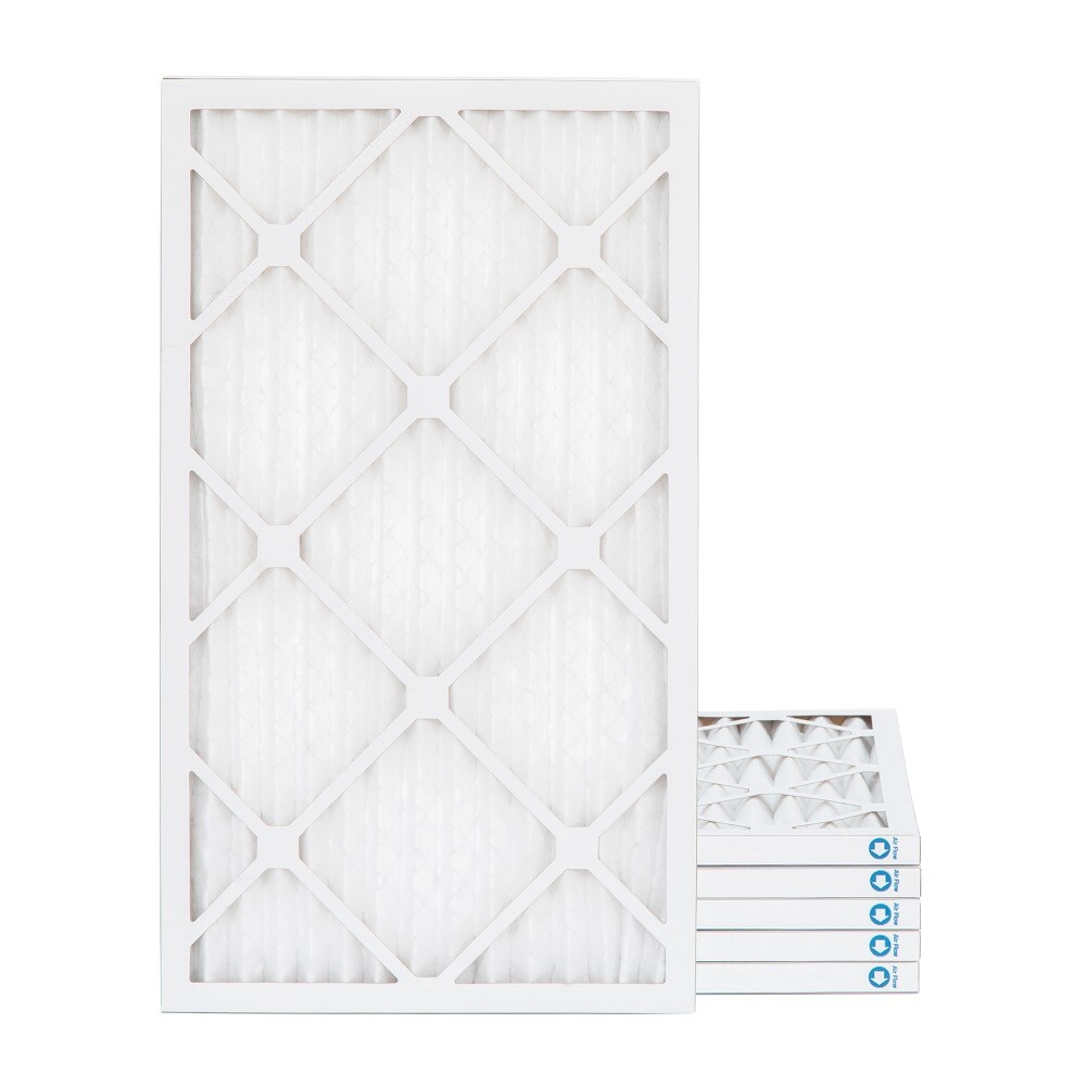 18x25x1 MERV 8 Pleated AC Furnace Air Filters. 6 Pack. Made in USA.