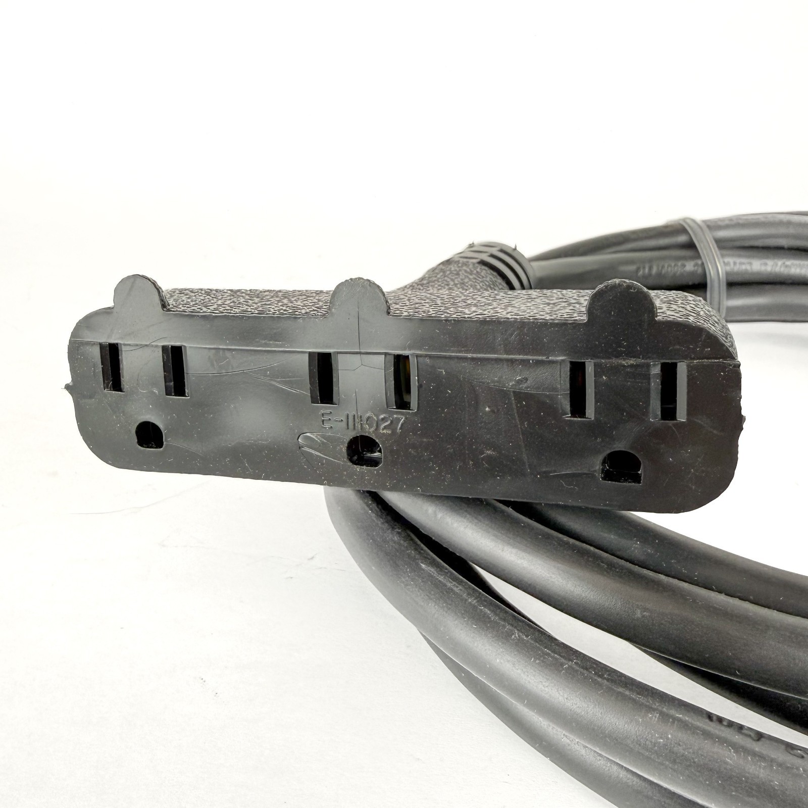 15 ft 12 Gauge Black SJTW Extension Cord – Triple Outlet, USA, Indoor/Outdoor