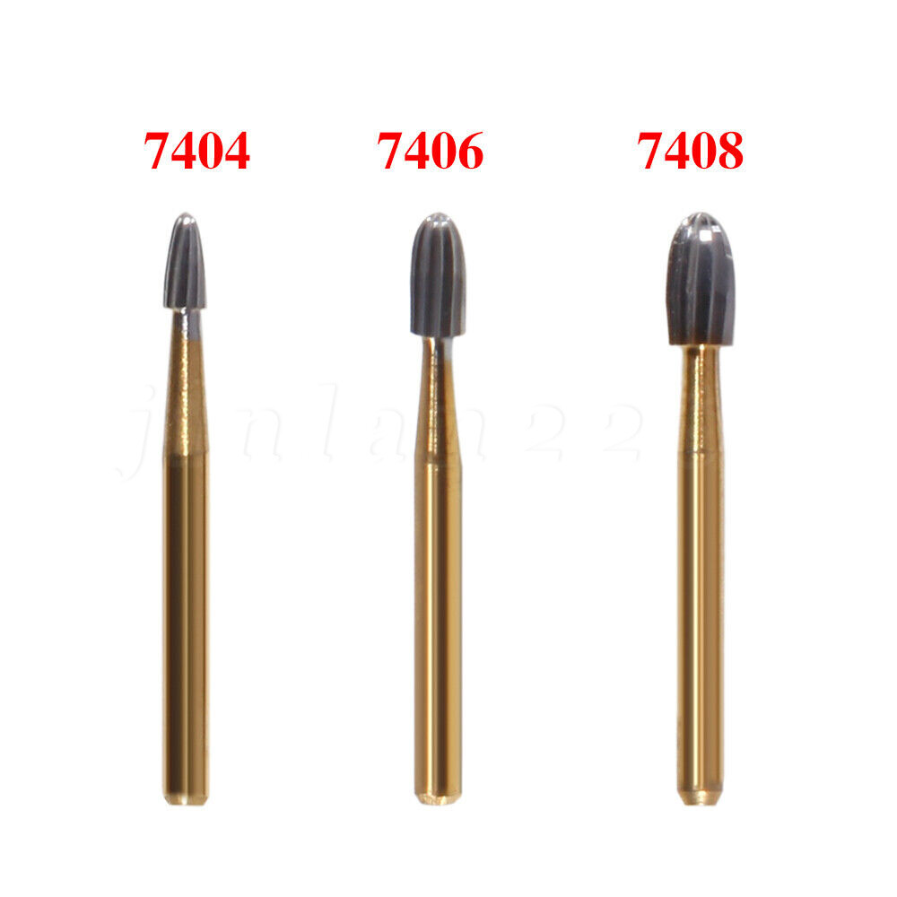 Dental Tungsten Carbide Bur Trimming & Finishing Egg Football FG7404/7406/7408