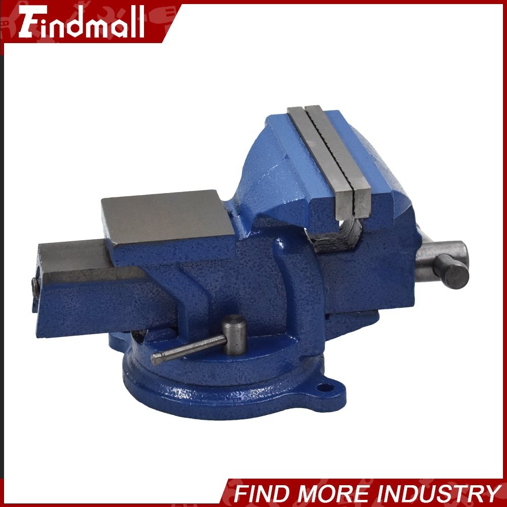 Findmall 6″ Heavy Duty Bench Vise with Anvil Swivel Table Top Clamp Locking Base